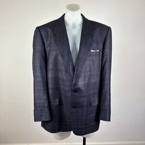 Mort Wallin 100% Silk Sport Jacket in Hand-Dyed Navy